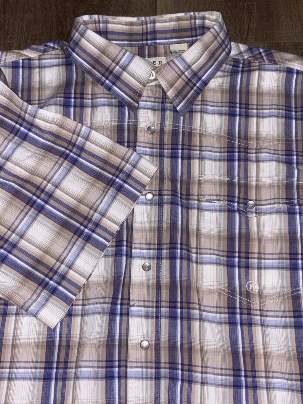 Roper Shirt Mens 2XL Plaid Western Cowboy Pearl Snap